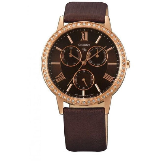 ORIENT Ladies Multi Hands Leather Watch FUT0H001T
