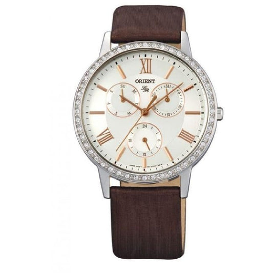 ORIENT Ladies Multi Hands Leather Watch FUT0H006W
