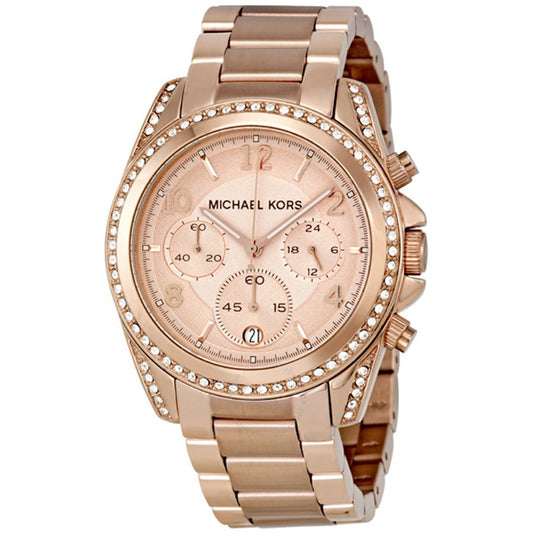 MICHAEL KORS Ladies MK5263 Blair Chronograph Rose Dial