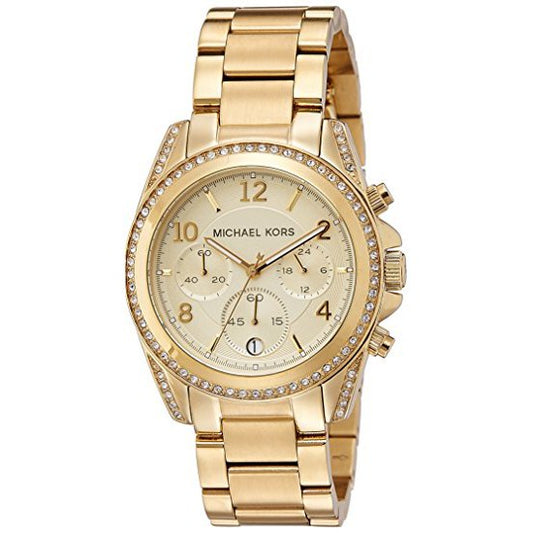 (Special price) 100% original MICHAEL KORS Golden Blair Glitz Watch MK5166..