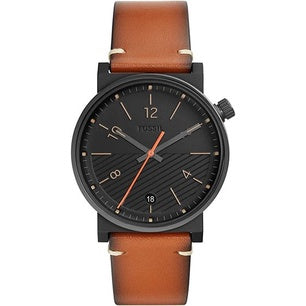 Fossil Men's FS5507 Barstow Three-Hand Luggage Leather Watch
