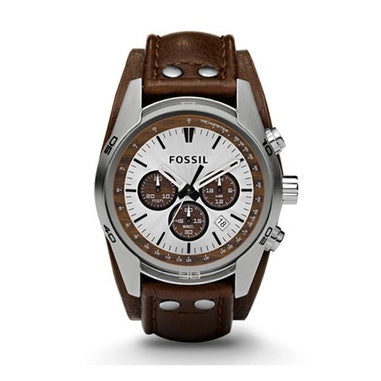 Fossil Men's CH2565 Coachman Chronograph Brown Leather Watch ..