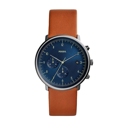 Fossil Men's FS5486 Chase Timer Chronograph Luggage Leather Watch