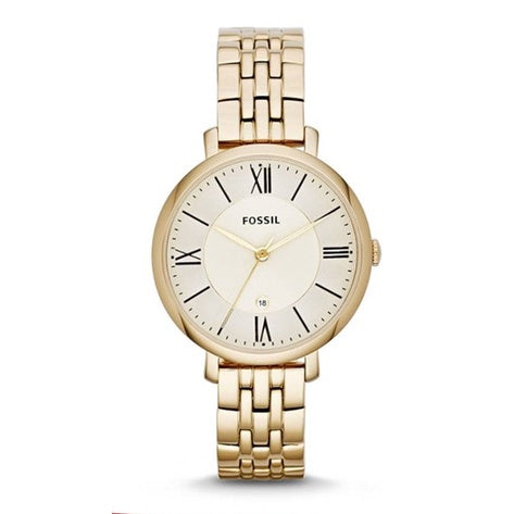 Fossil ES3434 Jacqueline Gold-Tone Three-Hand Stainless-Steel Watch