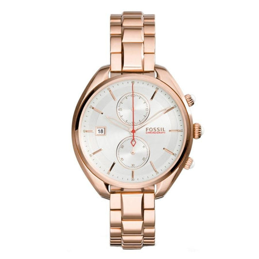Fossil CH2977 Women's Land Racer Chronograph Rose Gold Steel Watch