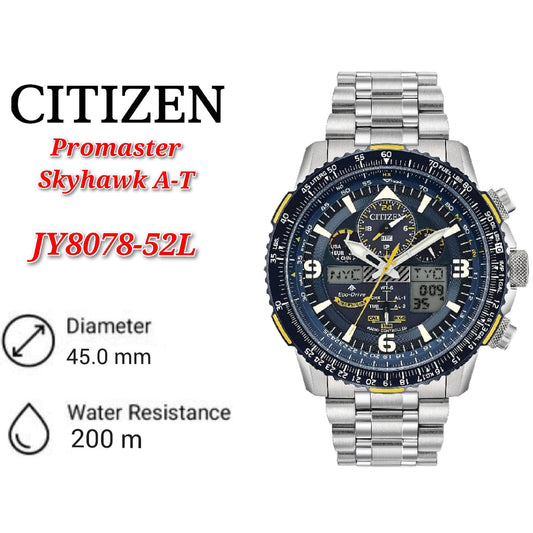 CITIZEN Promaster JY8078-52L SkyHawk A-T Blue Angels Eco-Drive Water Resist 200m