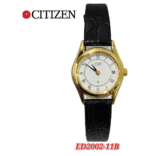 Citizen Ladies ED2002-11B Quartz Date Leather Strap