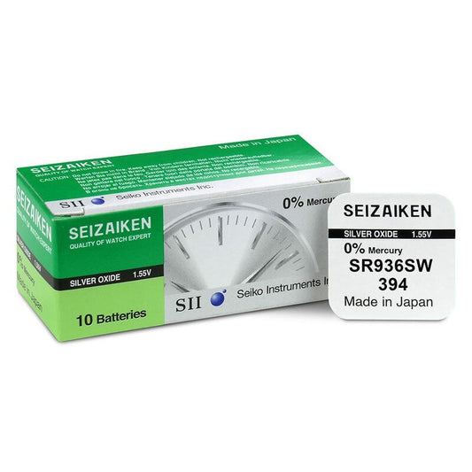 Seizaiken 394 SR936SW Battery cell 1.55V Battery Genuine SEIKO JAPAN sr936