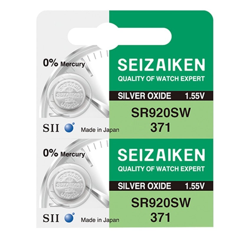 SEIZAIKEN 371 SR920SW GENUINE SEIKO JAPAN CELL 1.55V BATTERY SR920 SR 920SW - 5 Pieces