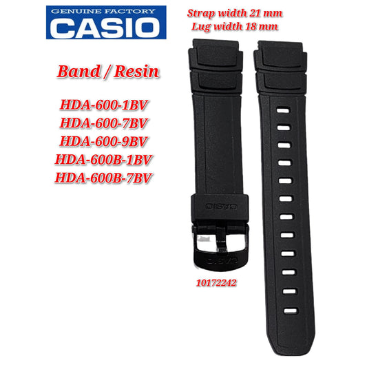 Genuine Casio HDA-600 / HDA-600B Replacement Parts - BAND/RESIN