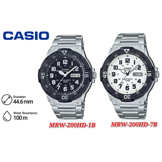 Casio Men's Analog MRW-200HD Stainless Steel Band Casual Watch ..