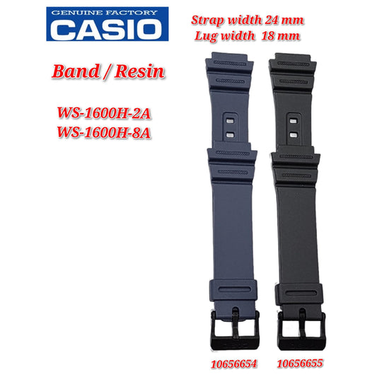 Genuine Casio WS-1600H Replacement Parts - BAND/RESIN