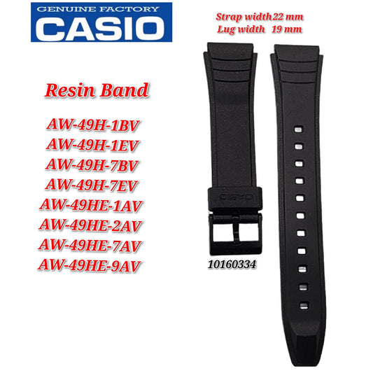 Genuine Casio AW-49H / AW49HE -19mm Replacement Parts - BAND/RESIN
