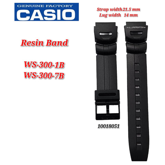 Genuine Casio WS-300 Replacement Parts - BAND/RESIN