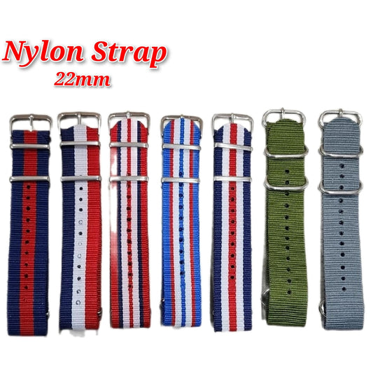 Watch Nylon Strap - Multi colour 22 mm