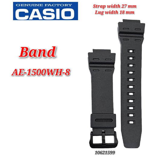 Genuine Casio AE-1500WH-8 - Replacement Parts - BAND/RESIN