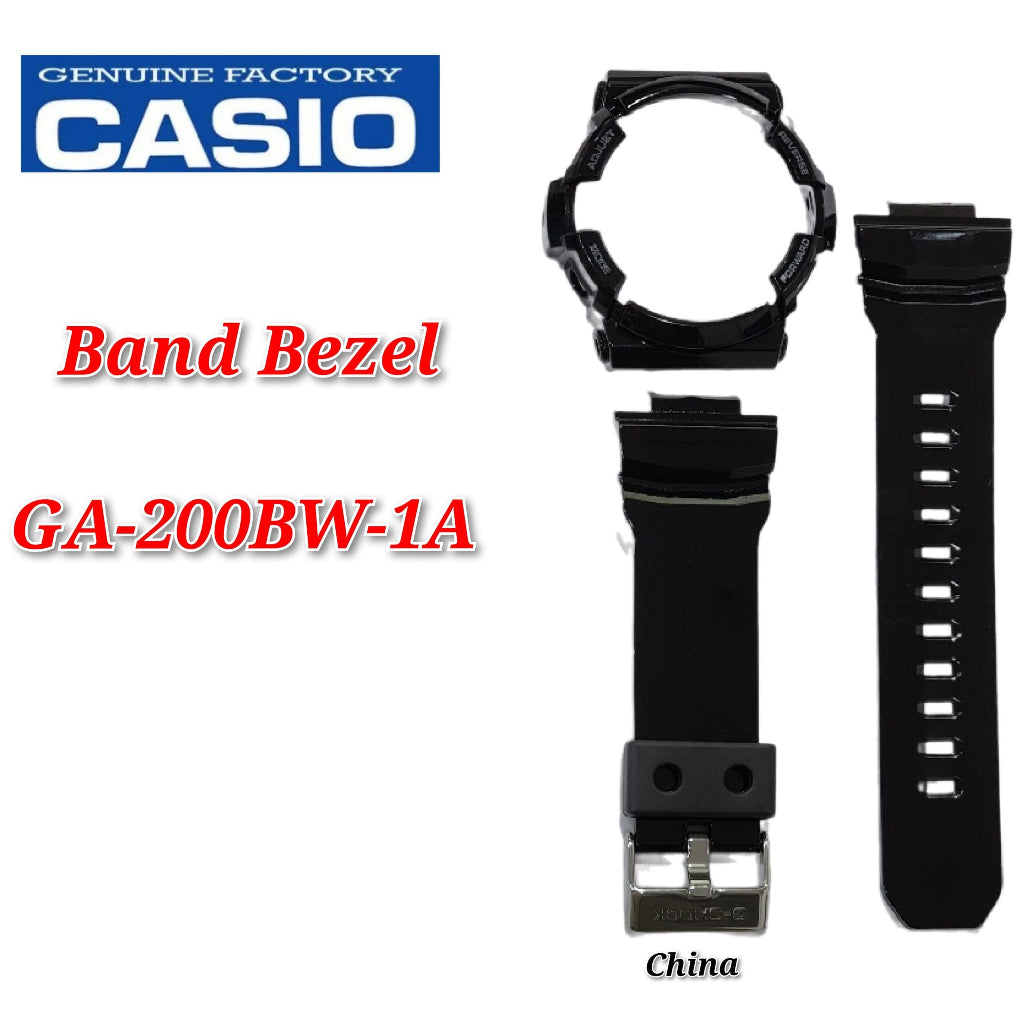 Casio G-Shock GA-200BW-1A Replacement Parts -Band and Bezel .. GA-200