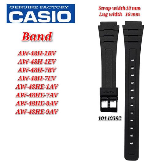 Genuine Casio AW-48H / AW48HE -16mm Replacement Parts - BAND/RESIN