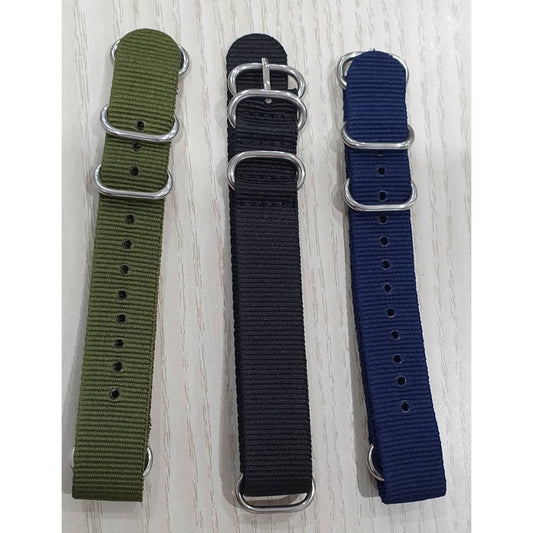 Watch Nylon Strap - Multi colour 18 mm