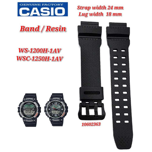 Genuine Casio WSC-1250H /  WS-1200H  (15mm) Replacement Parts - BAND/RESIN
