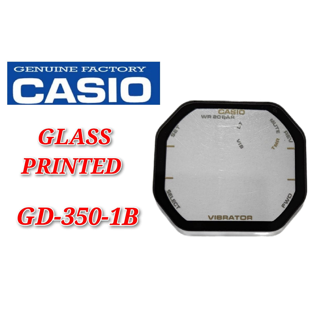 Casio G-Shoc GD-350-1B - Replacement Parts - GLASS/PRINTED