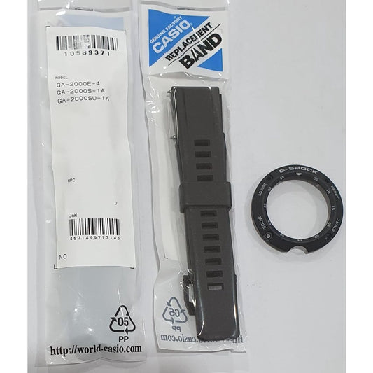 Original Casio G-shock GA-2000S-1A Replacement Parts - BAND AND BEZEL