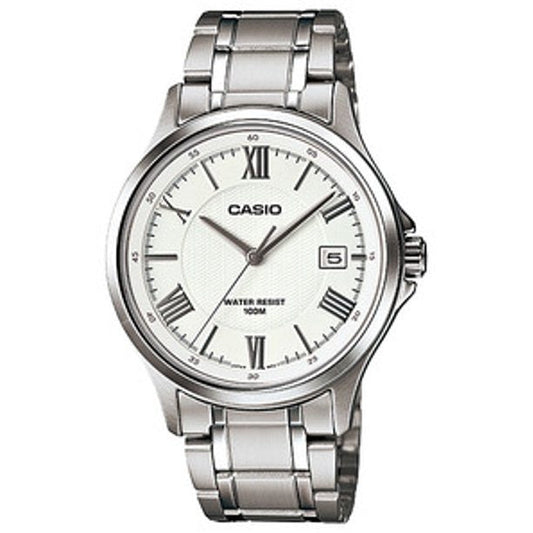 Casio MTP-1383D-7A Silver Color Stainless Steel Analog Men's Quartz Watch