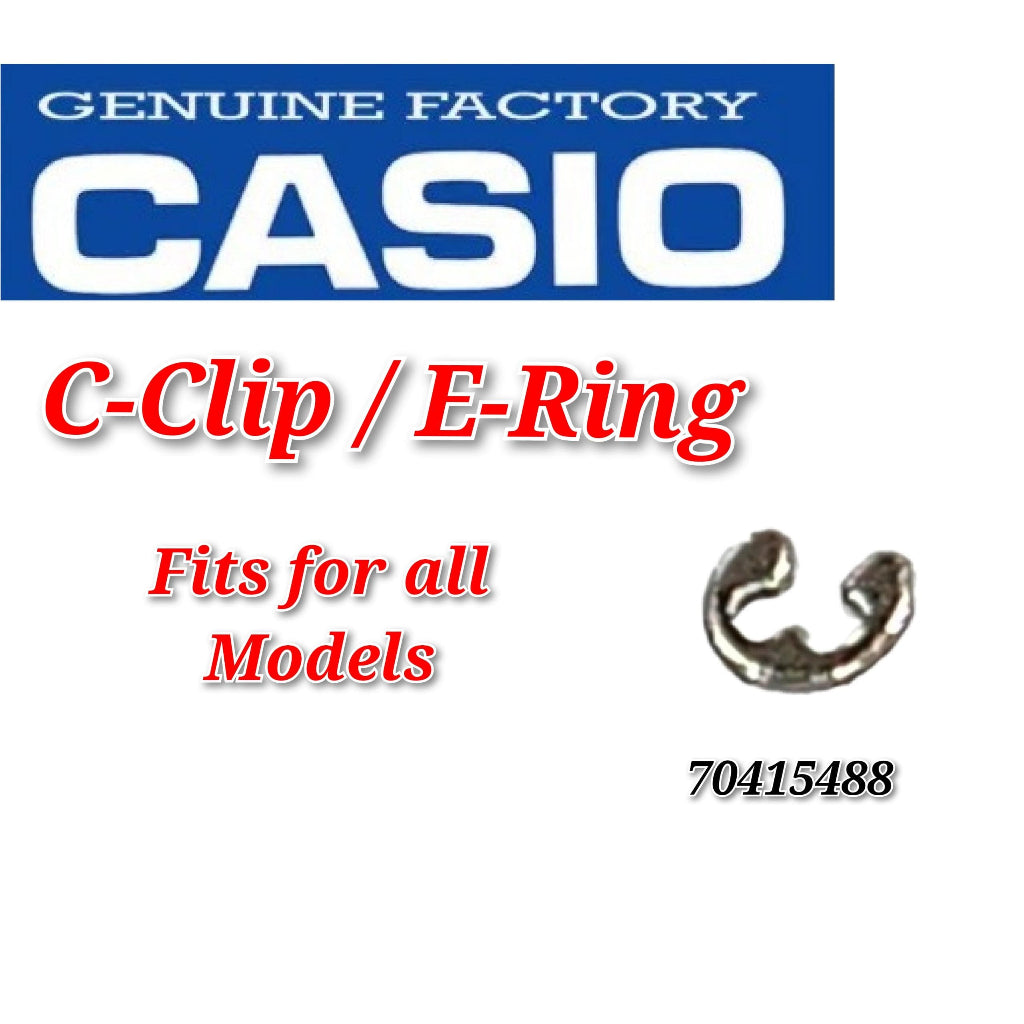 Casio E- Ring Stainless Steel C-Clip/ E-Ring 70415488 Fits all Models