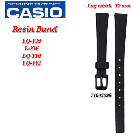 Genuine Casio LQ-139 (12MM) Replacement Parts - BAND/RESIN -  ..