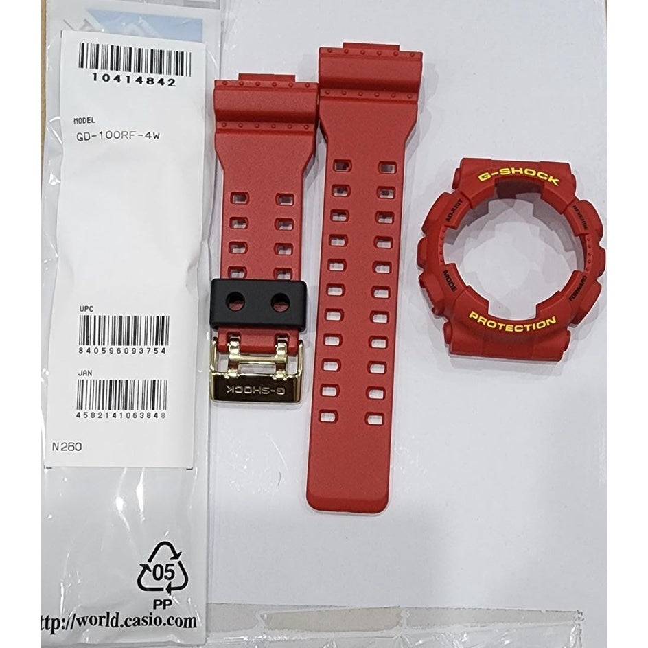 Casio G-Shock GD-100RF-4 Replacement Parts -Band and Bezel ..