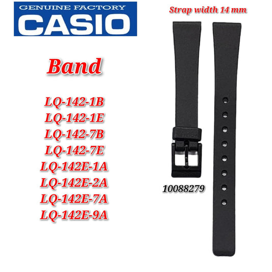 Genuine Casio LQ-142 / LQ-142E  (14MM ) Replacement Parts - BAND/RESIN  ..