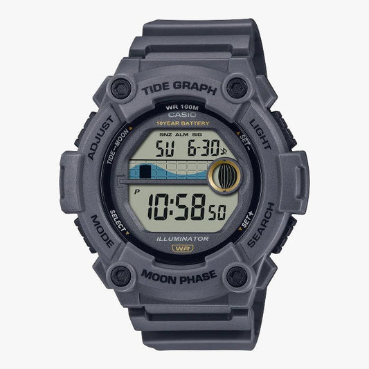 Casio General WS-1300H-8A Resin Band Men Youth Watch with Tide and Moon Graph ..