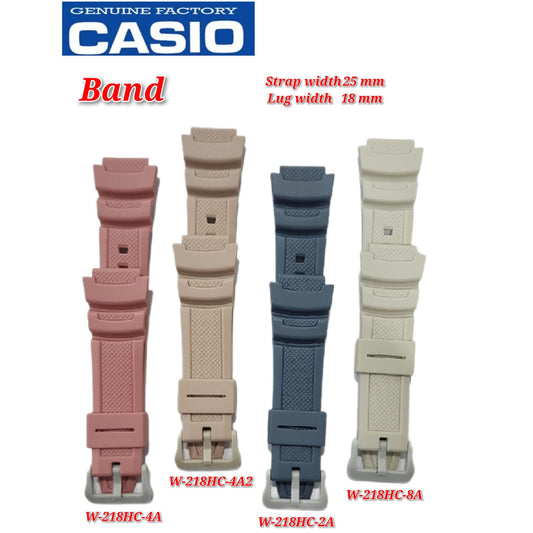 Genuine Casio W-218HC (18MM) Replacement Parts - BAND/RESIN -  ..