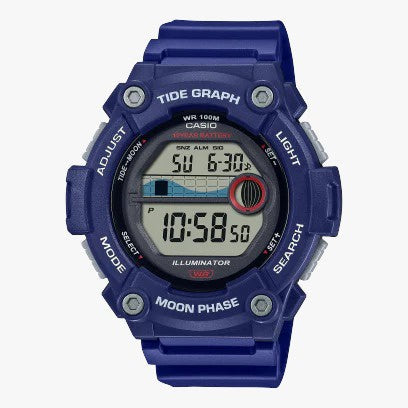 Casio General WS-1300H-2A Resin Band Men Youth Watch with Tide and Moon Graph ..