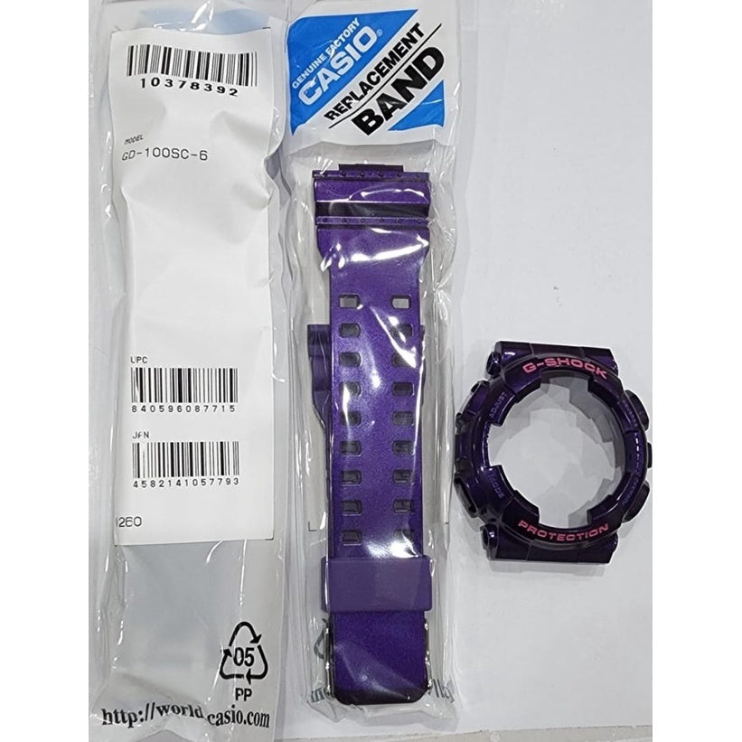 Casio G-Shock GD-100SC-6 Replacement Parts -Band and Bezel ..