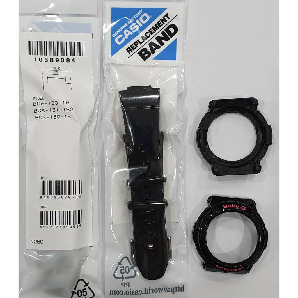 Casio Baby-G BGA-130-1B Replacement Parts -Band & Bezel