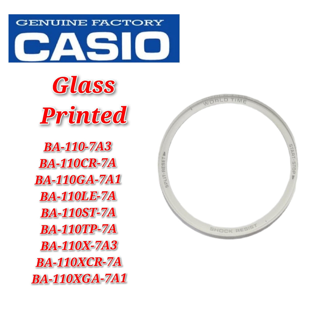 Casio BABY-G BA-110CR-7A - Replacement Parts - GLASS/PRINTED ..