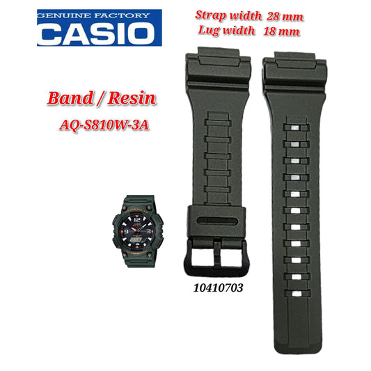 Genuine Casio AQ-S810W-3A  Replacement Parts - BAND/RESIN