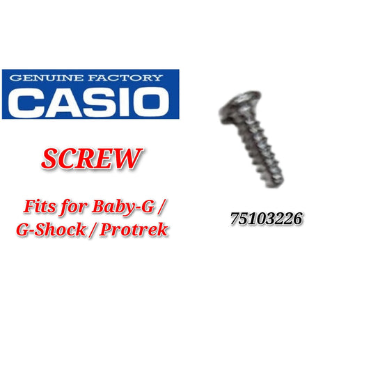 Casio Baby-G/ G-Shock / Pro-trek / Casio Replacement Parts - SCREW (75103226)