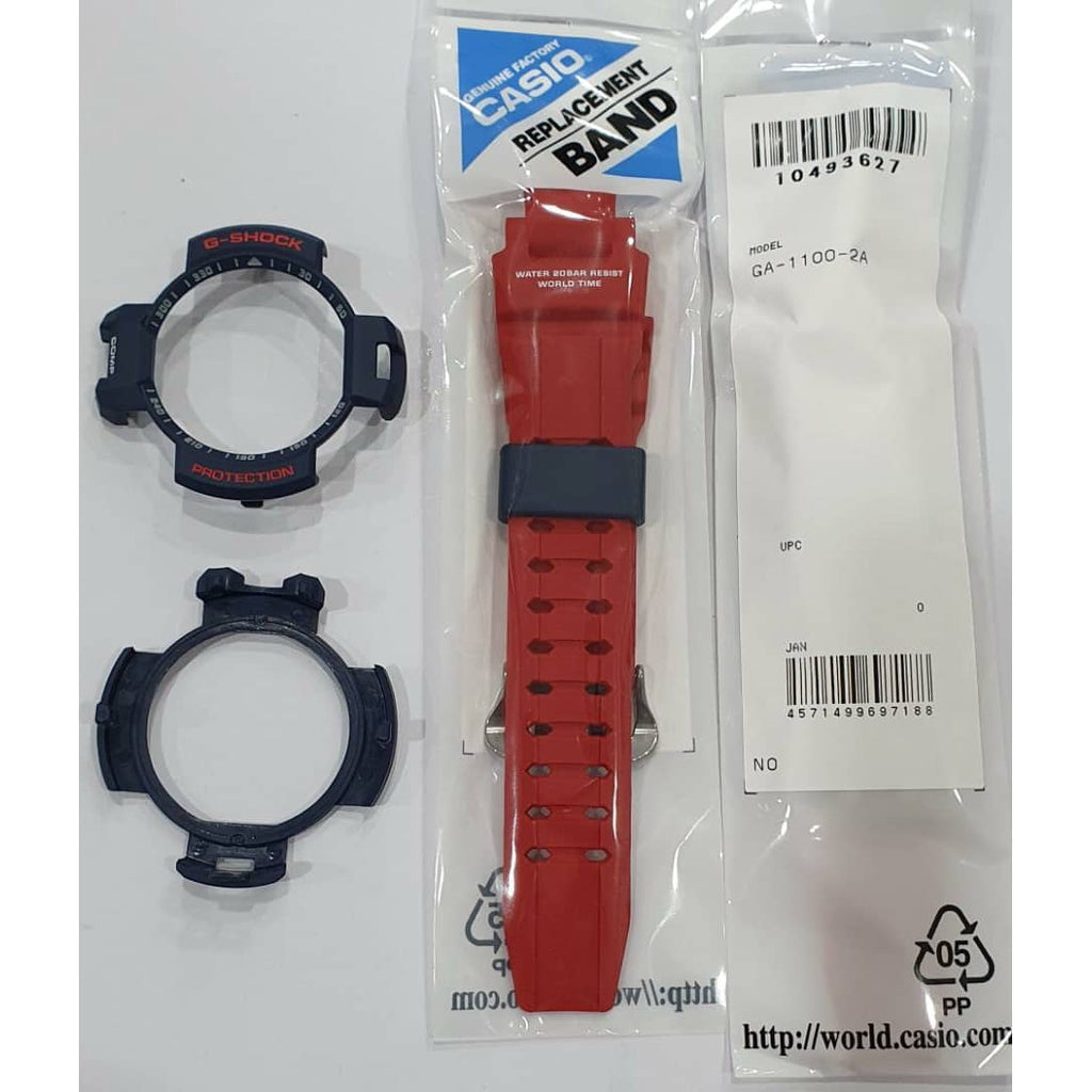 Casio G-Shock GA-1100-2A Replacement Parts -Band and Bezel ..
