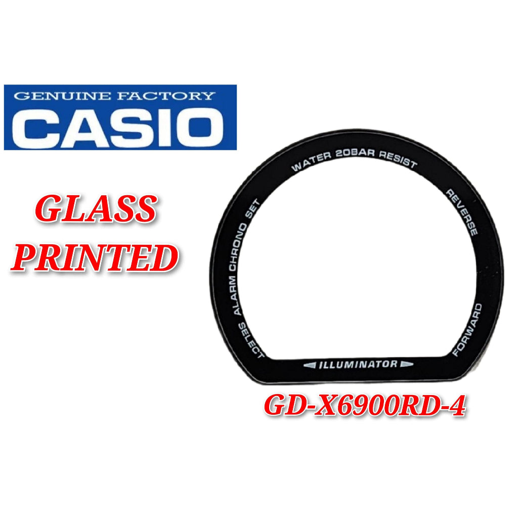 Casio G-Shock GD-X6900RD-4 Replacement Parts - GLASS/PRINTED