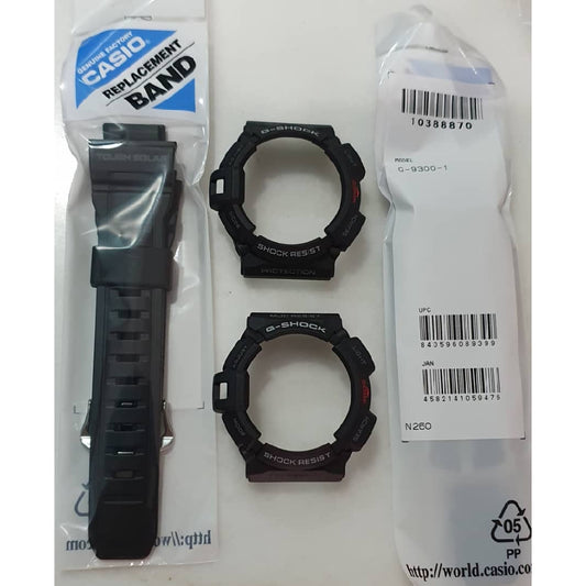 Original Casio G-shock G-9300-1 Replacement Parts - Bezel / Band