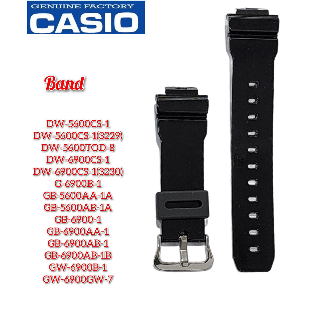 Casio G-Shock DW-6900CS / DW-5600CS / G-6900B / GB-5600 / GB-6900 Replacement Parts - Band ..