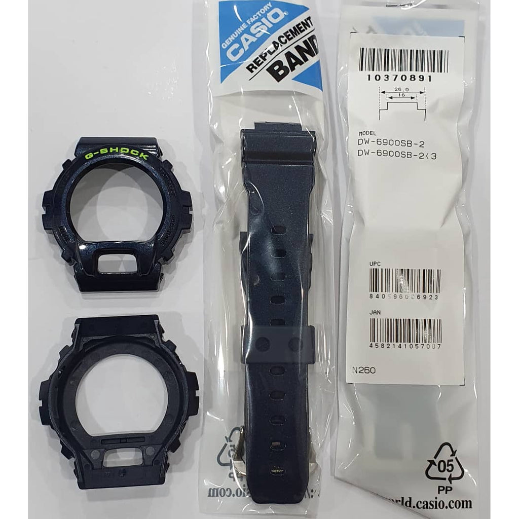 Casio G-shock DW-6900SB-2 Replacement Parts -Band & Bezel