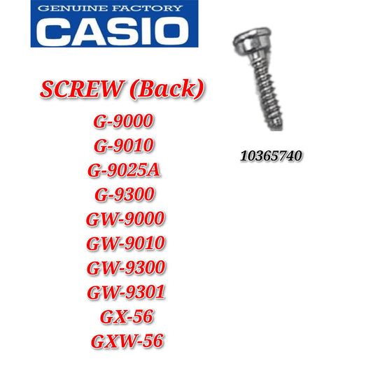 Original Casio G-shock GX-56 / G-9000 / GXW-56 Replacement Parts - SCREW (10237077)