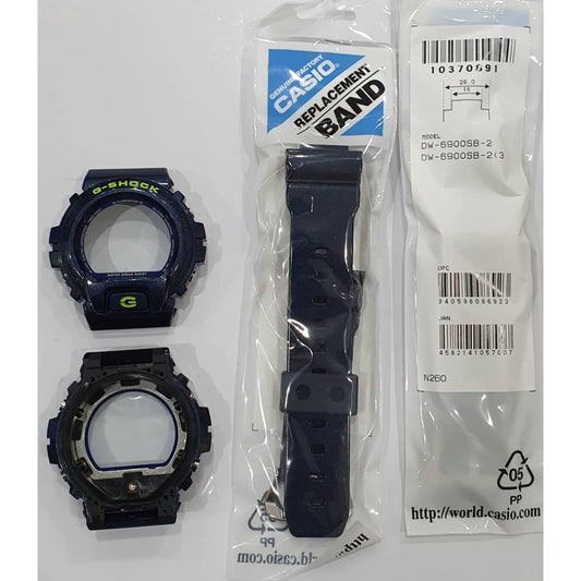 Casio G-Shock DW-6900SB-2 Replacement Parts -Band & Case/Centre