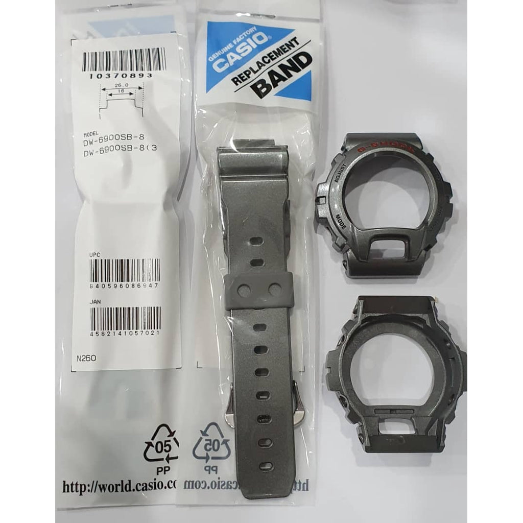 Casio G-shock DW-6900SB-8 Replacement Parts -Band & Bezel