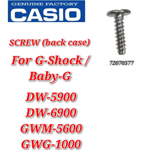 Original Casio G-shock  DW-6900 Replacement Parts - SCREW back case (72070577)