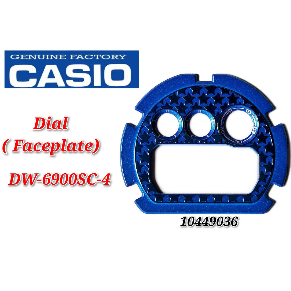 Casio G-shock DW-6900SC-4 Replacement Parts - DIAL (faceplate)