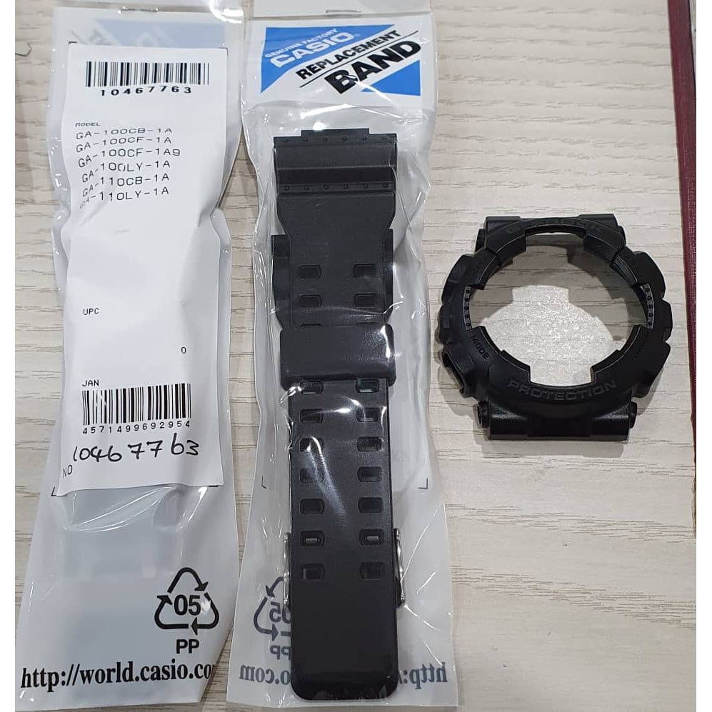 Casio G-Shock GA-100CF-1A Replacement Parts -Band and Bezel ..